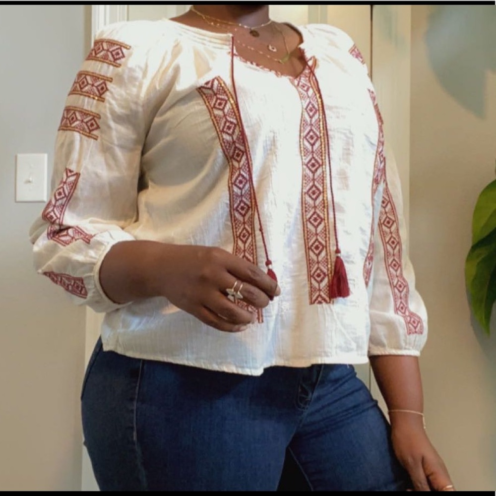 American Eagle outfitters Peasant top